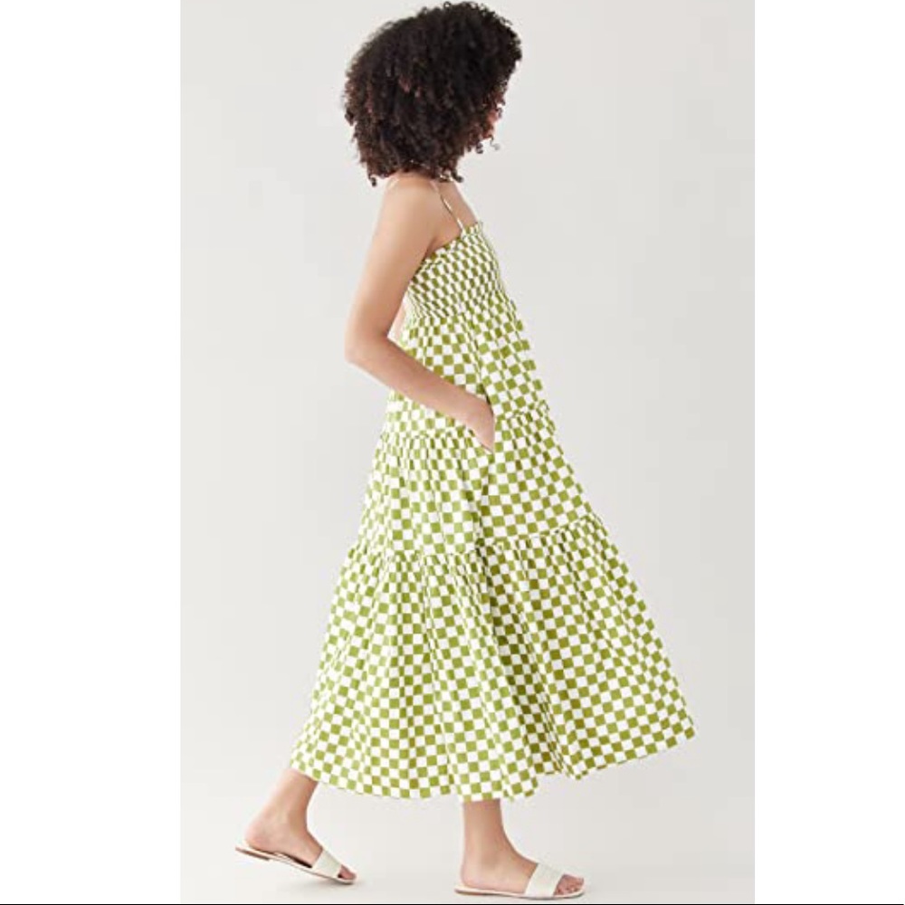 NWT En Saison smocked midi dress - Picture 3 of 9